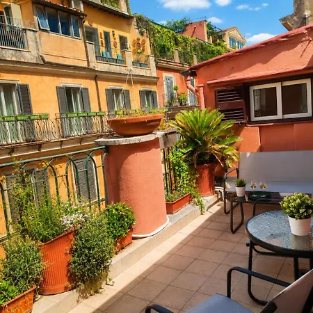 דירה Terrazzo Frattina - Terrace Rooftop Piazza Di Spagna רומא